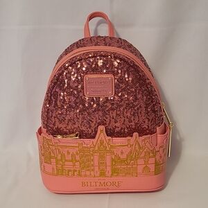 Loungefly Biltmore Pink Sequin Backpack